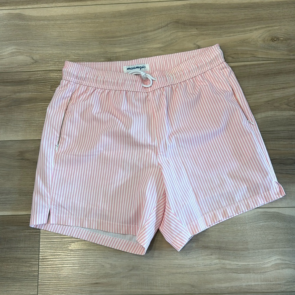 Maamgic Men’s swim trunks - L - Pink/White